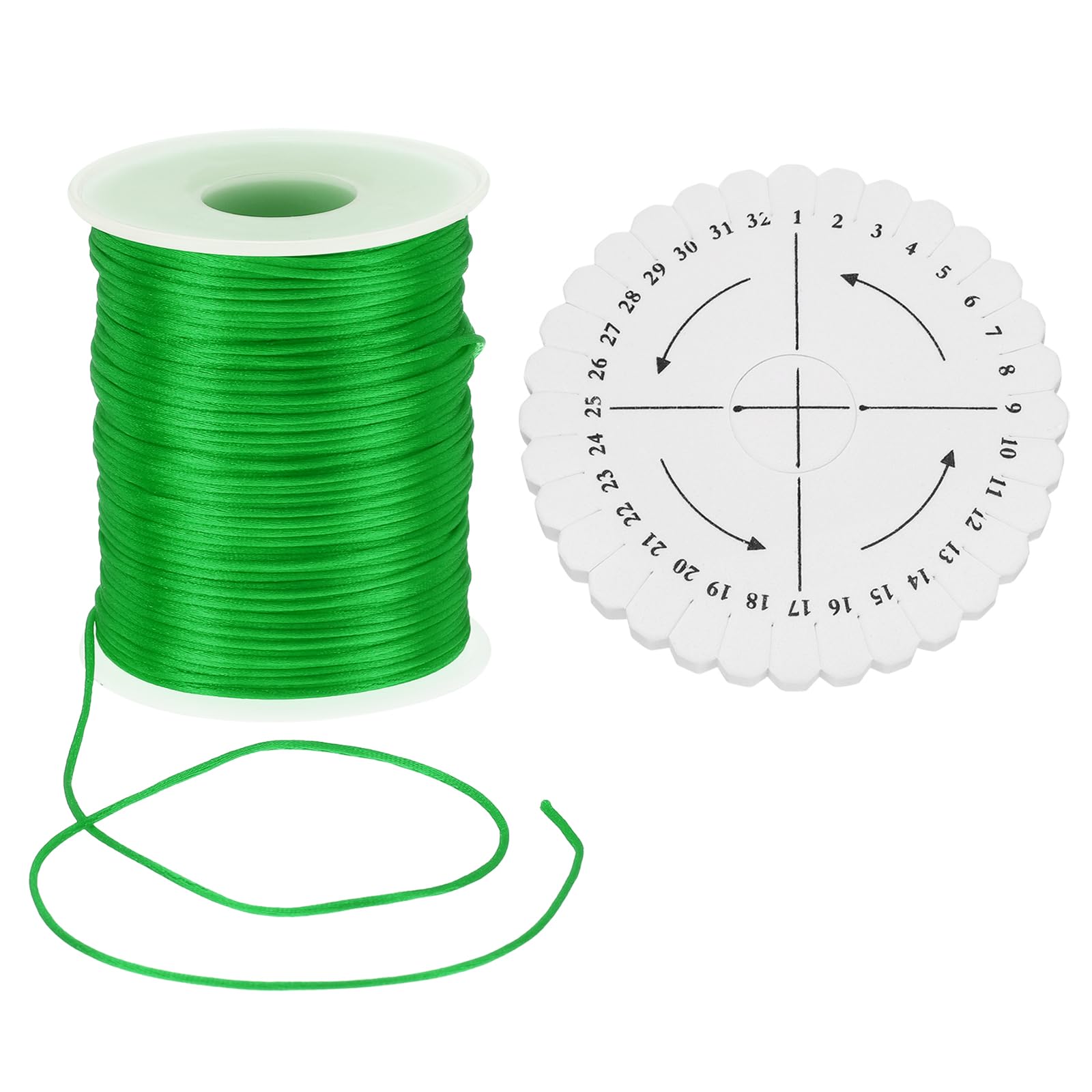 uxcell 109 Yards 1.5mm Satin String Cord