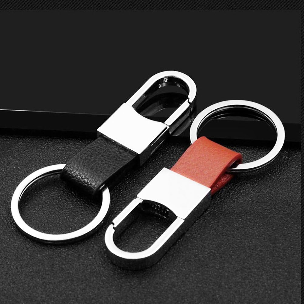 Premium Soft Car Leather Keychain Key Holder, Key Organizer For Men Women(2-PACK) - Image 5