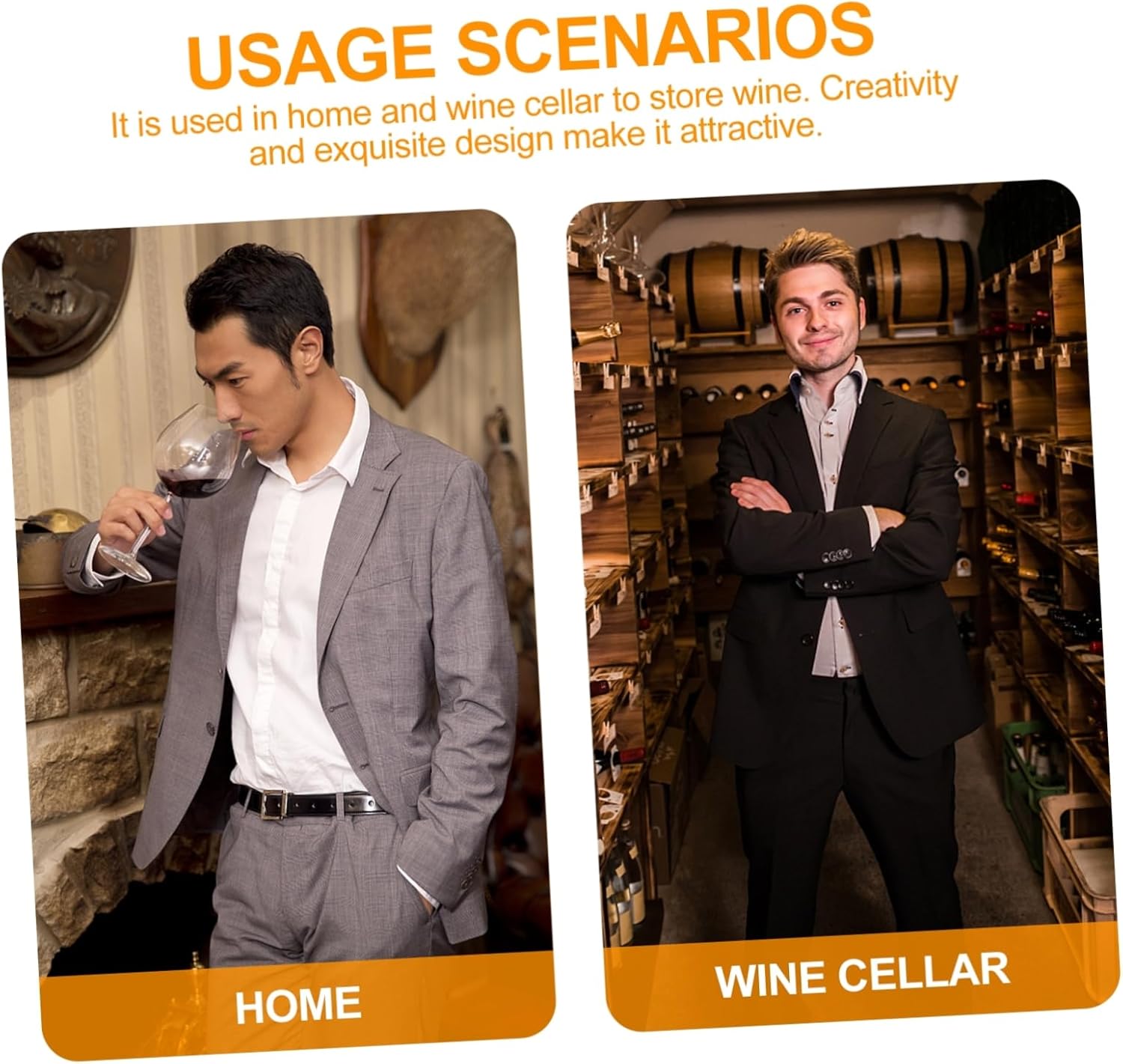 PRETYZOOM Wine Bottle Holder Display Stand Wine Rack for Home Bar for Countertop and Room Decor to Bottles