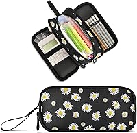 Vista 10 de Estuche personalizado con imagen y nombre con texto para lápices, estuche para bolígrafos para oficina y escuela, bolsa de almacenamiento grande