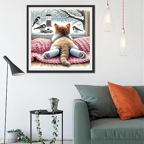 Miniatura 10 de JAKI Paquete de 4 piezas de arte de diamantes para adultos, kits de pintura de diamantes de dibujos animados para adultos principiantes, arte de