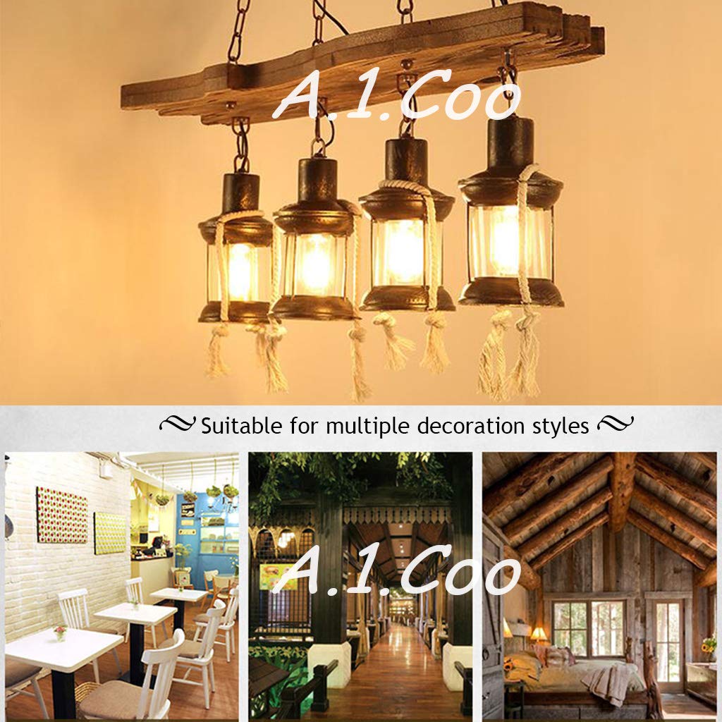 Retro hanglamp hout vintage kroonluchter E27 * 2 lampen metaal industriële loft bar hanglamp creatief persoonlijkheid in hoogte verstelbaar kroonluchter voor woonkamer restaurant café decoratie