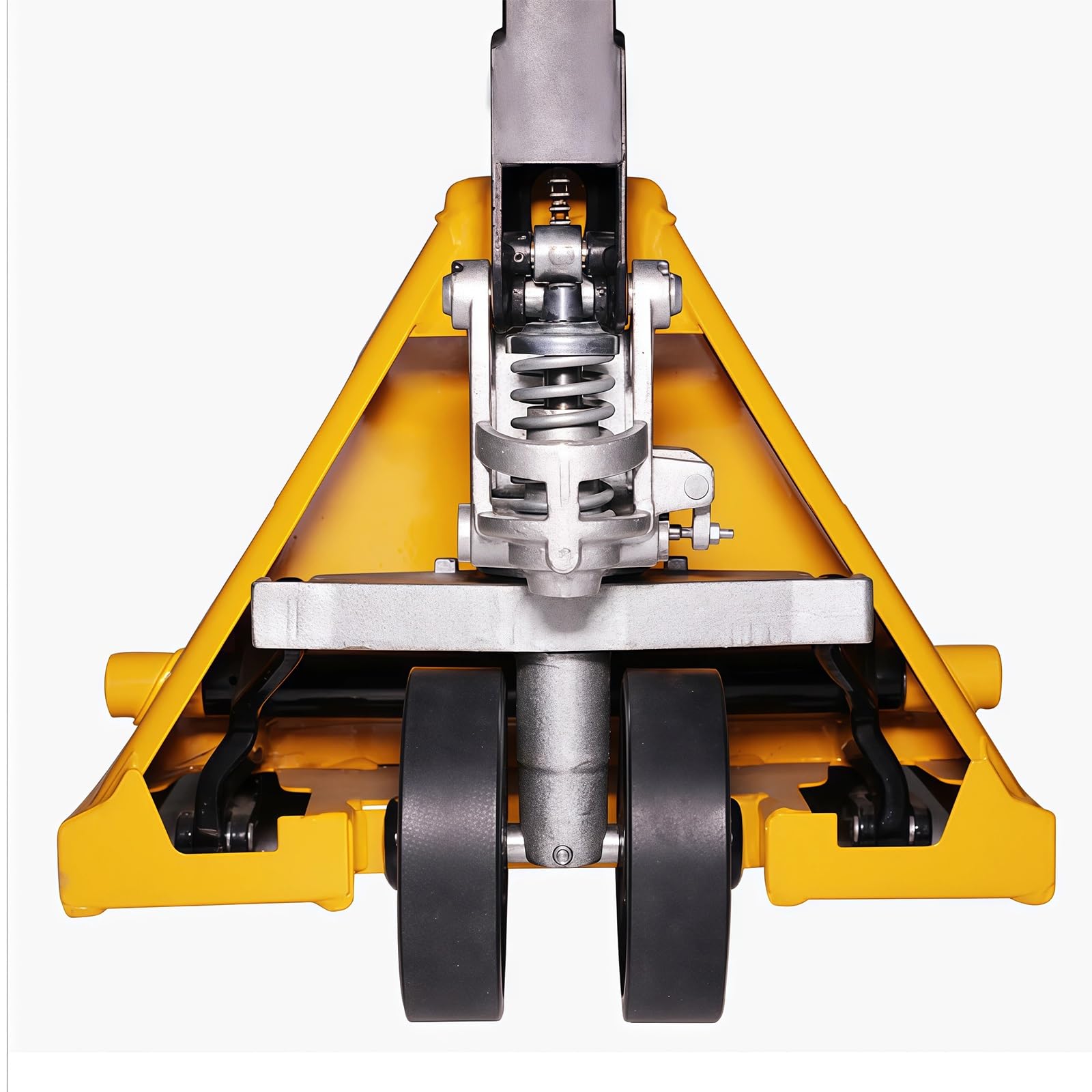 Transpallet Sollevatore for pallet manuale con forca regolabile a bilanciere for lo spostamento di materiali in officina