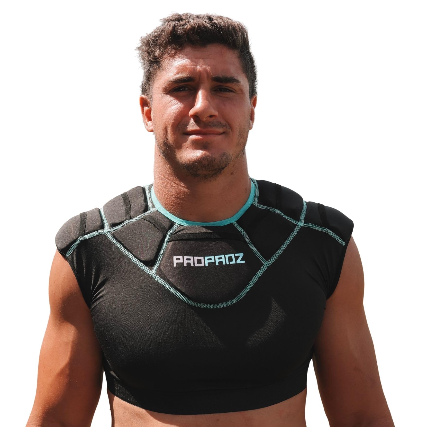 Épaulières de Rugby PROPADZ Junior – Gilet rembourré léger pour Une Protection personnalisée – Homologuées par World Rugby. Protection de Niveau Professionnel pour Les Joueurs de Tous Niveaux.