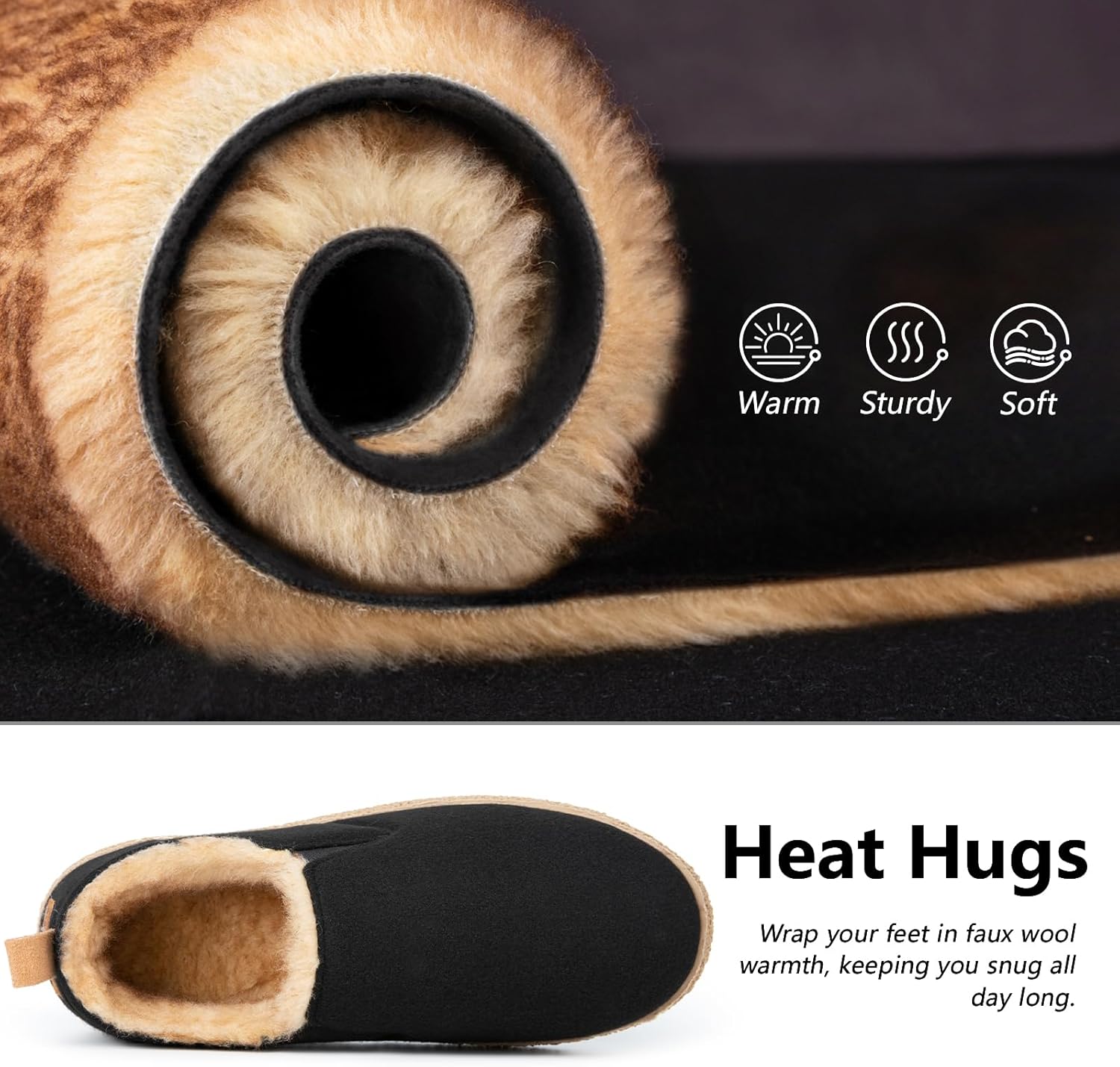 MERRIMAC Women's and Men's Faux Felt Slippers Jamaica Ubuy