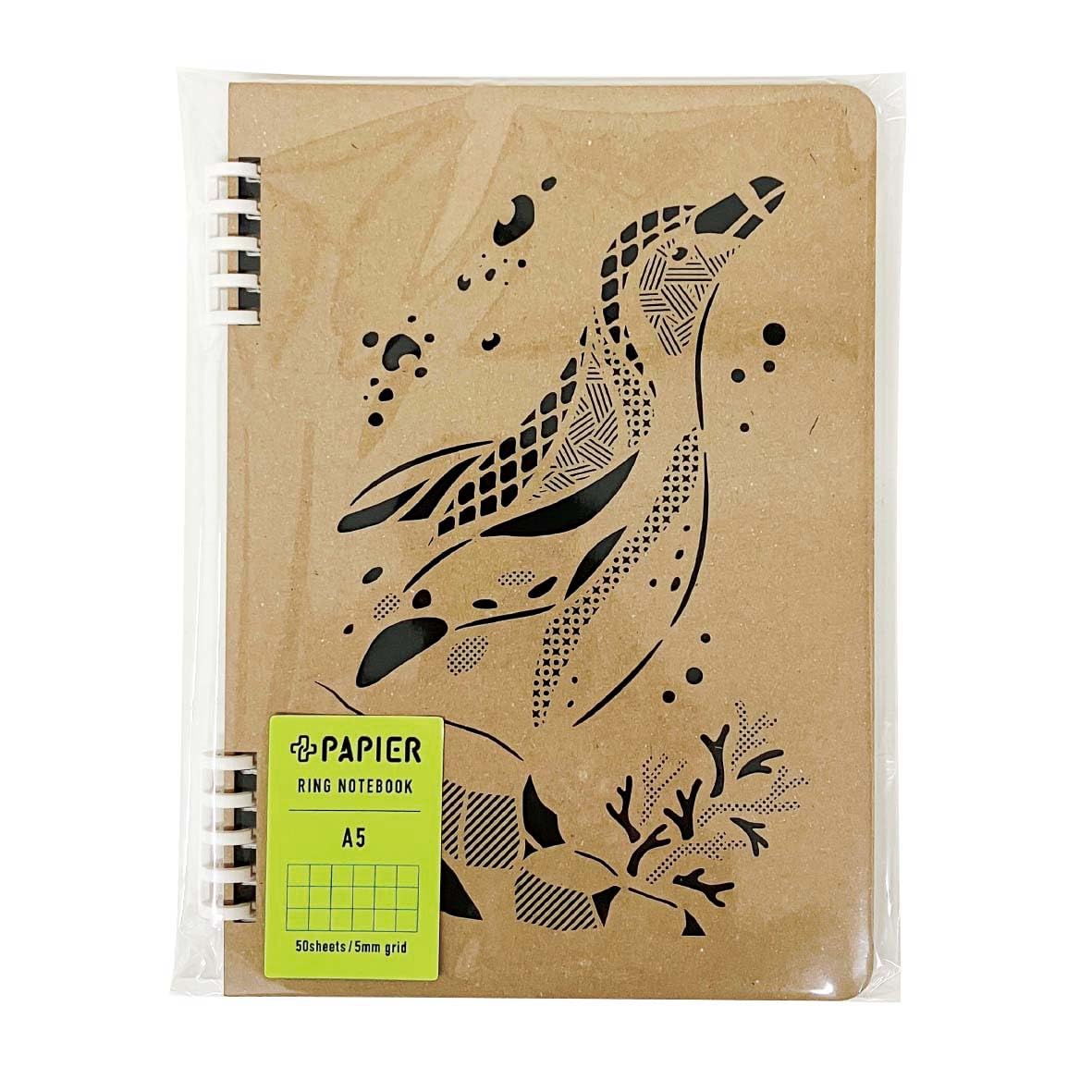Amazon | エコリングノートA5 PAPIER (ペンギン) | ノート