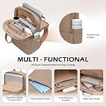 Slim Laptop Backpack for Women Men Work Business with Laptop Compartment