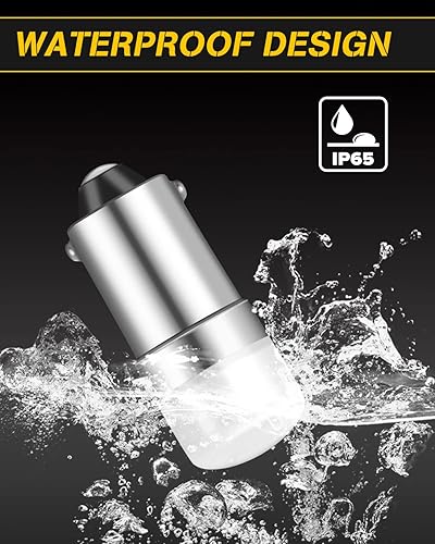 Miniatura 5 de Qasim Bombilla de bayoneta miniatura 1893 #313 1818 1819 1820 1895 BA9S Bombilla LED ACDC 10-30 voltios para luz de tren, paisaje al aire libre,