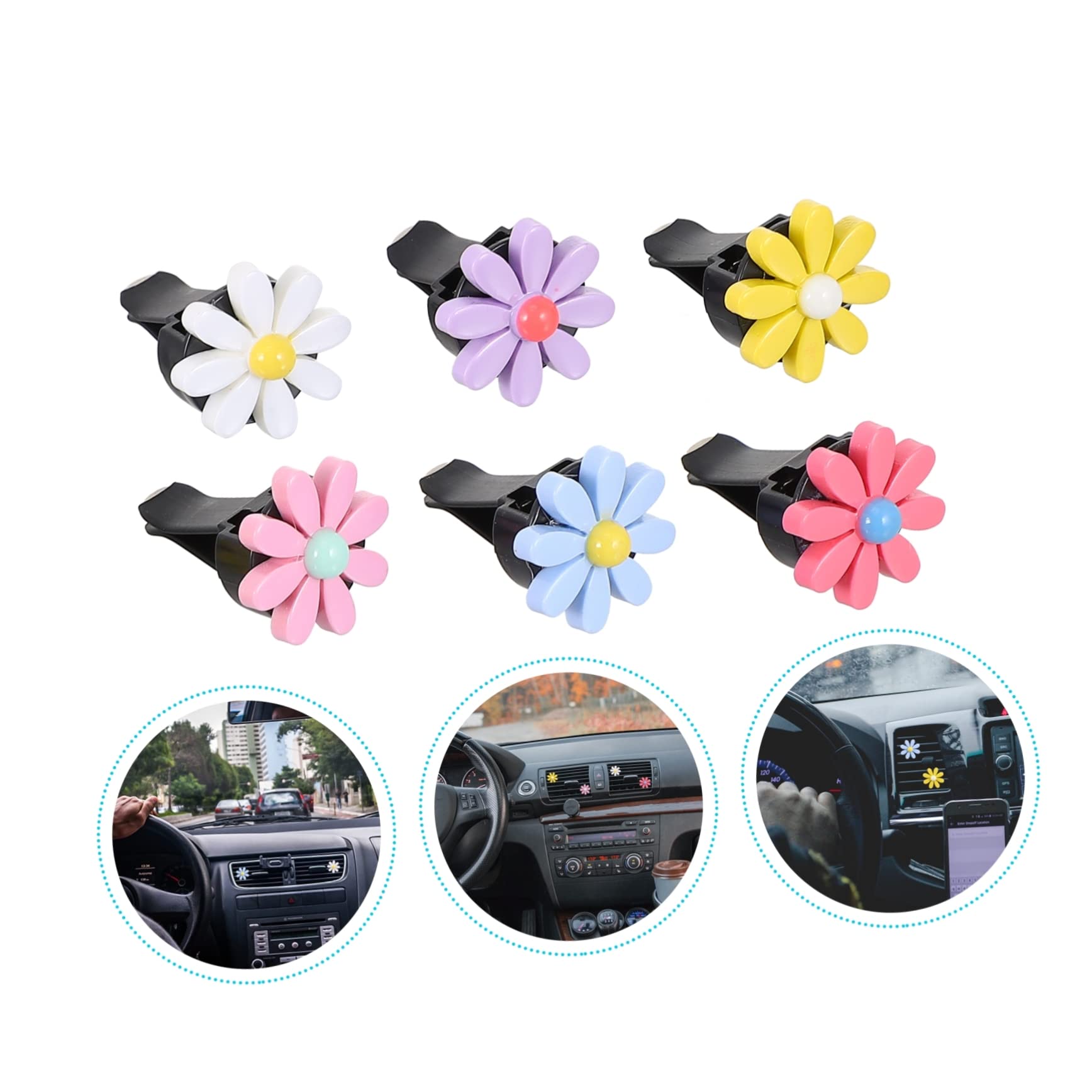 Gatuida 30sätze Blumenförmiger Auto Duftclip Teiliges Und Stilvolle Auto-deko Für Frauen Installieren Hochwertiges Harzmaterial Einzigartiger Duft Für Dein Fahrzeug