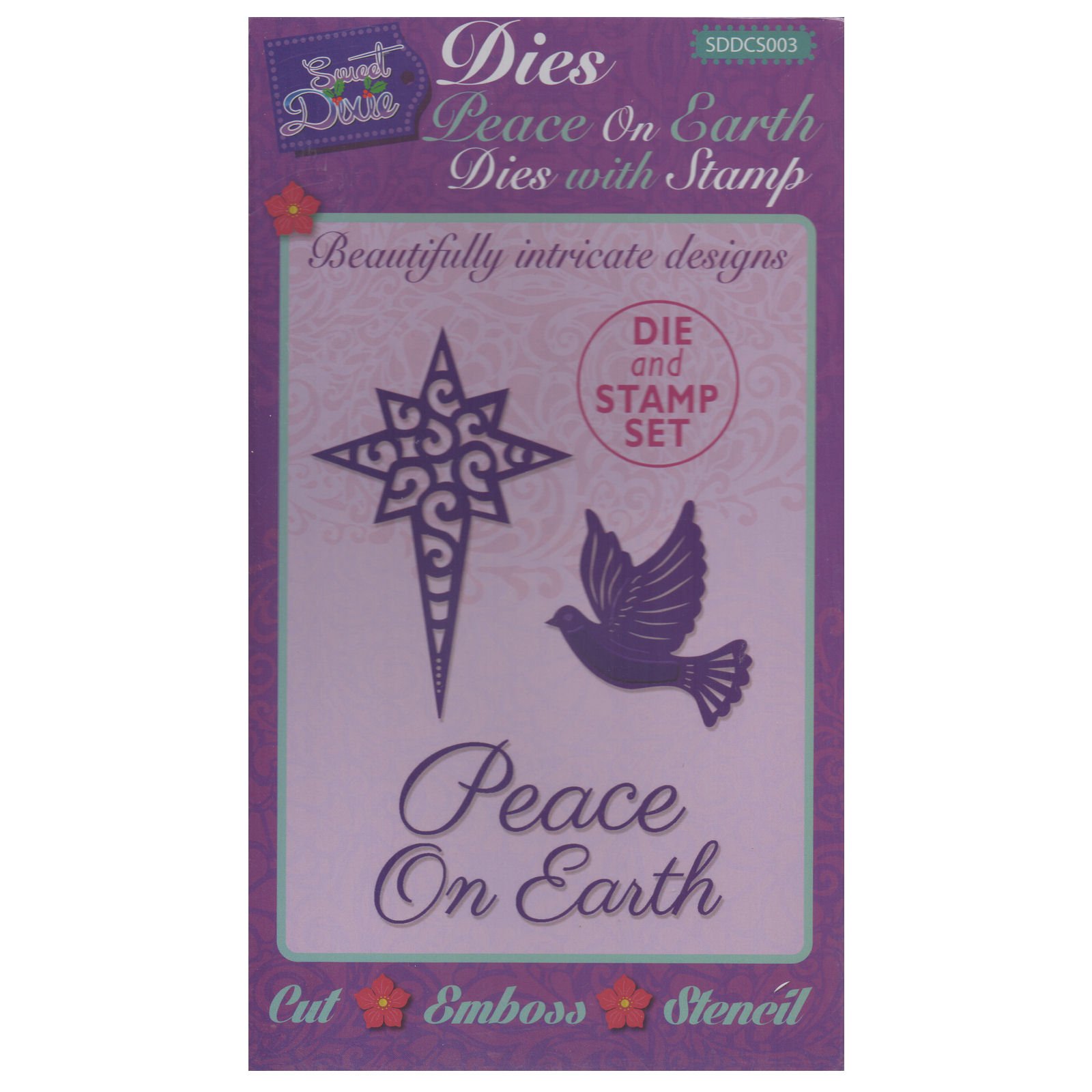 SD Peace On Sweet Dixie Earth Dies & Stamp