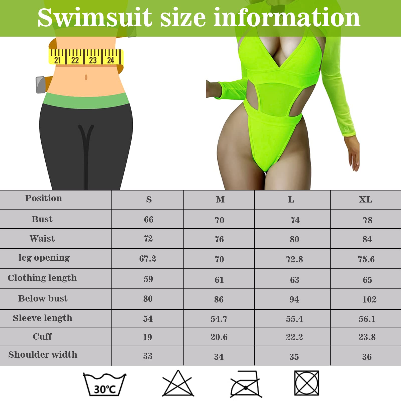 2 pezzi da Donna Rave Abiti Neon Body Crop Top, Bikini da Donna Rave Outfits, Lunga Costumi da Bagno Mesh Shrug con Fibbia per Festival Club Party