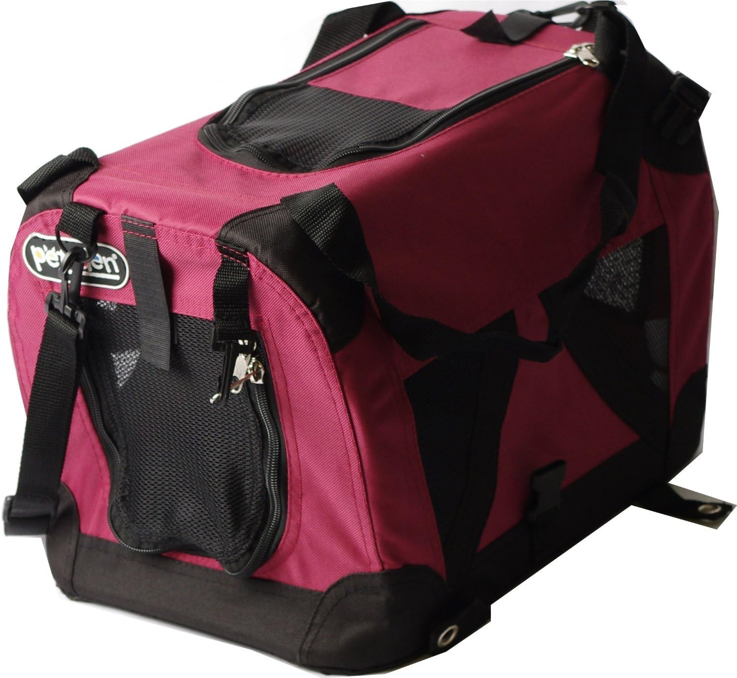 Pet Brands Petzden Canvas Fold Flat Pet Retreat Carrier, Medium