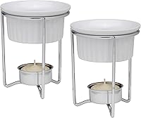 Maine Man Butter Warmer Set - 3oz Ceramic Servers for Melted Butter, Seafood Dipping Sauces & Condiments, Set of 2