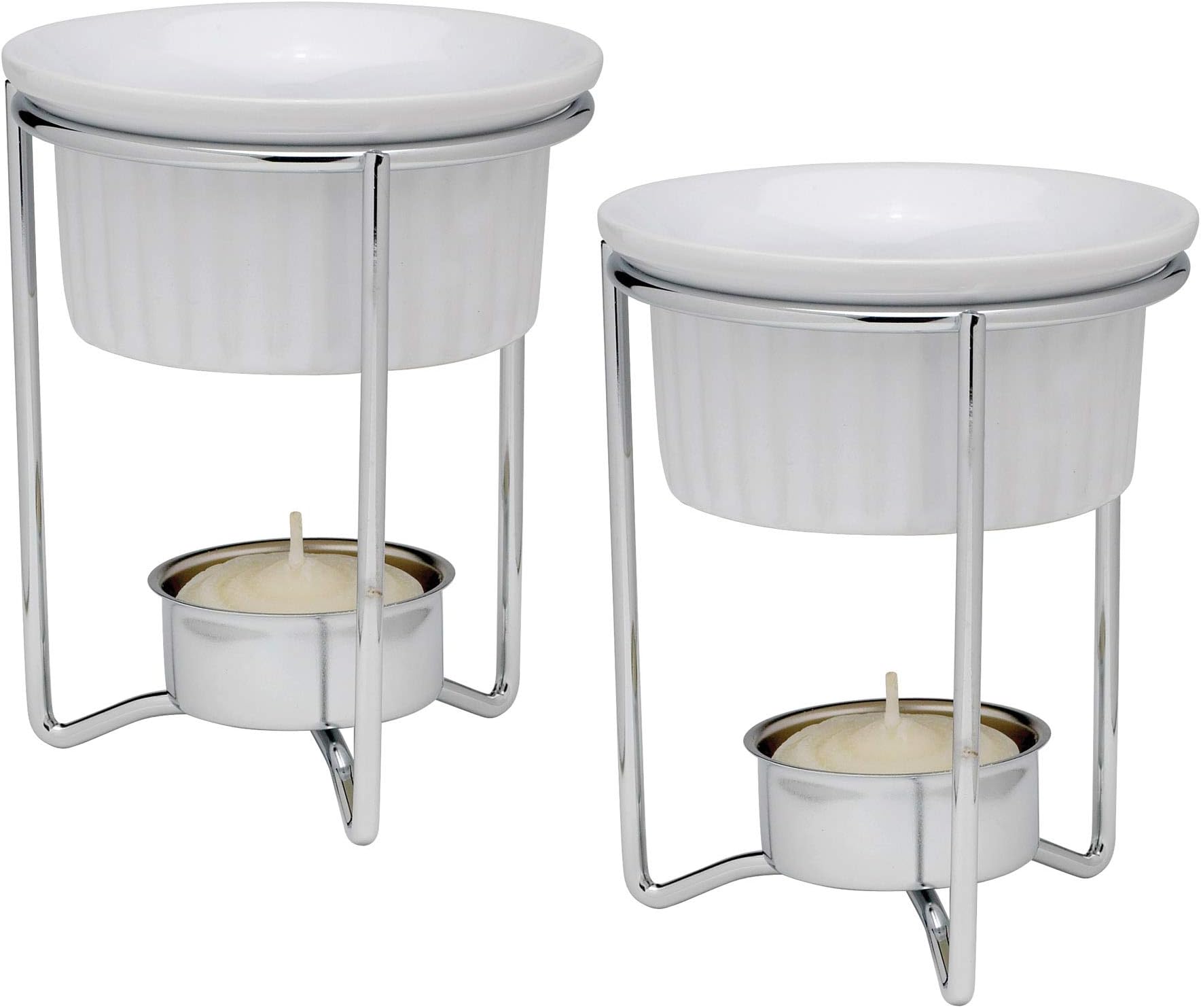 Maine Man Butter Warmer Set, For Serving Melted Butter, Seafood Dipping Sauces, and Condiments, 3-Ounce Capacity