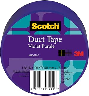 Scotch Duct Tape, 1.88 in x 20 yd, Violet Purple, 1 Roll (920-PPL-C)