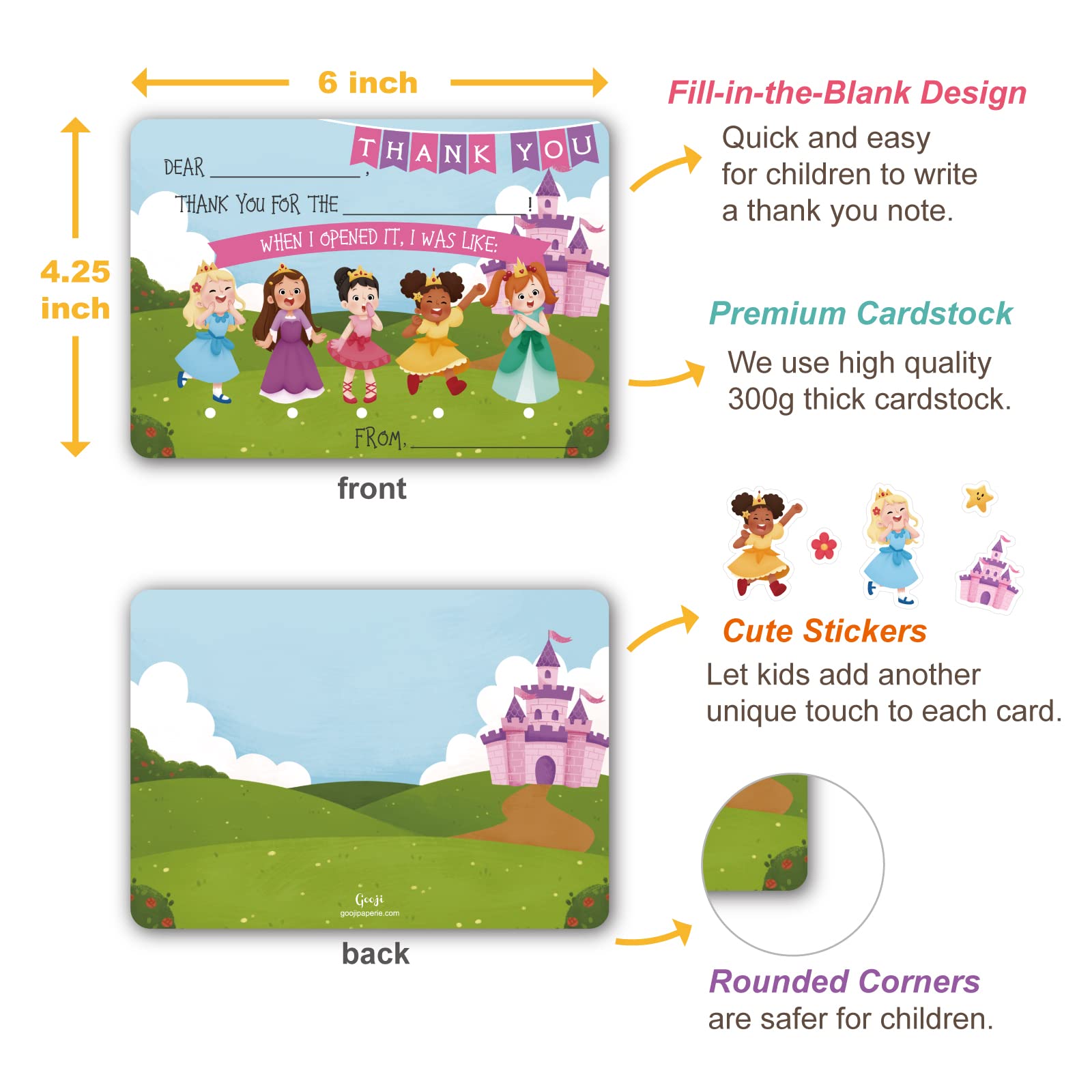 amazon-com-gooji-colorful-princess-thank-you-cards-4-25x6-25-cards-customizable-office-products for Free Disney Princess Thank You Cards Printable Amazon.com : Gooji Colorful Princess Thank-You Cards, 4.25x6, 25 Cards, Customizable : Office Products for Free Disney Princess Thank You Cards Printable