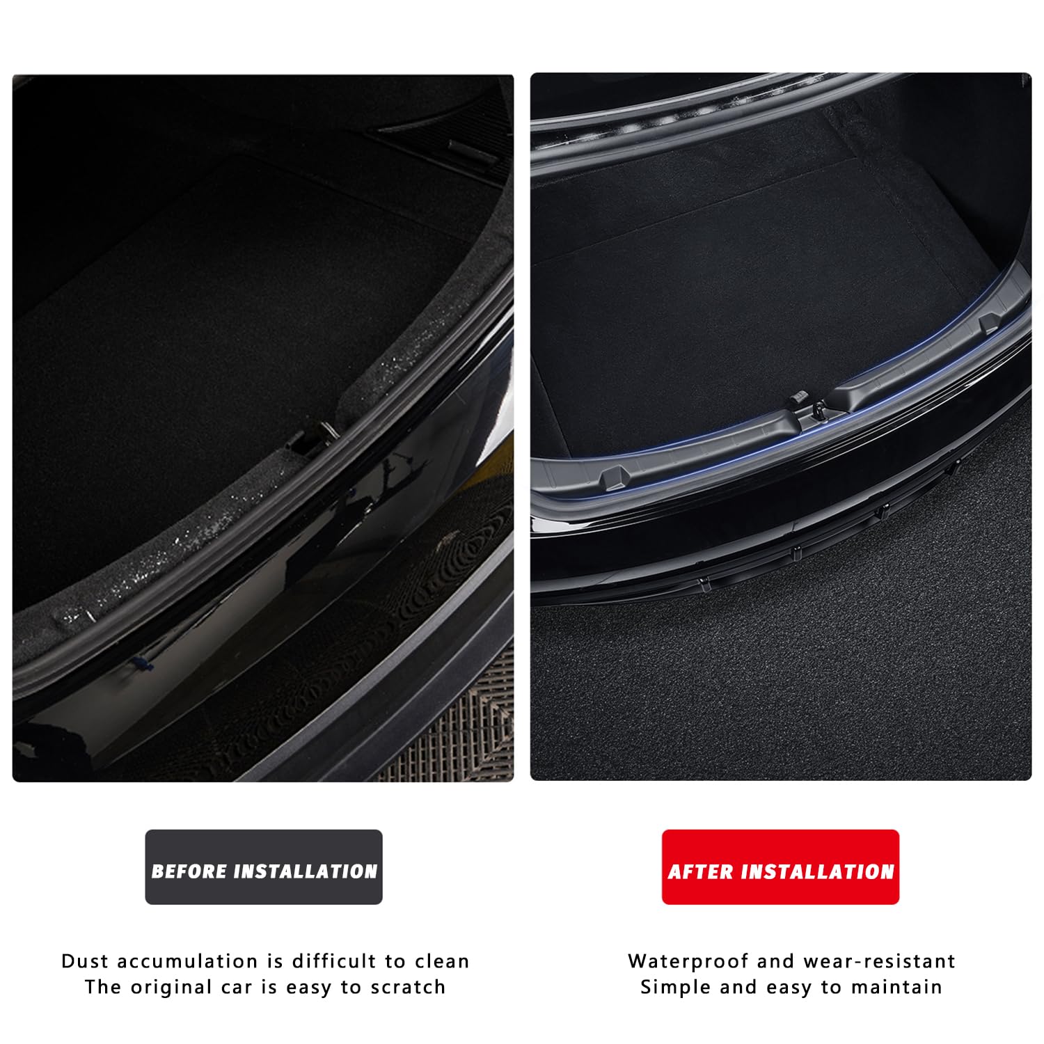 Auto RVS kofferbak Bumperbeschermer voor Tesla Model 3 Accessoires