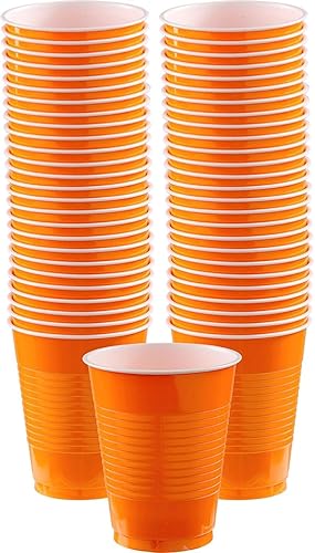 Vista 23 de Vasos de plástico color verde kiwi (18 onzas), 50 unidades, apilables, resistentes y ecológicos, color vibrante y máxima durabilidad