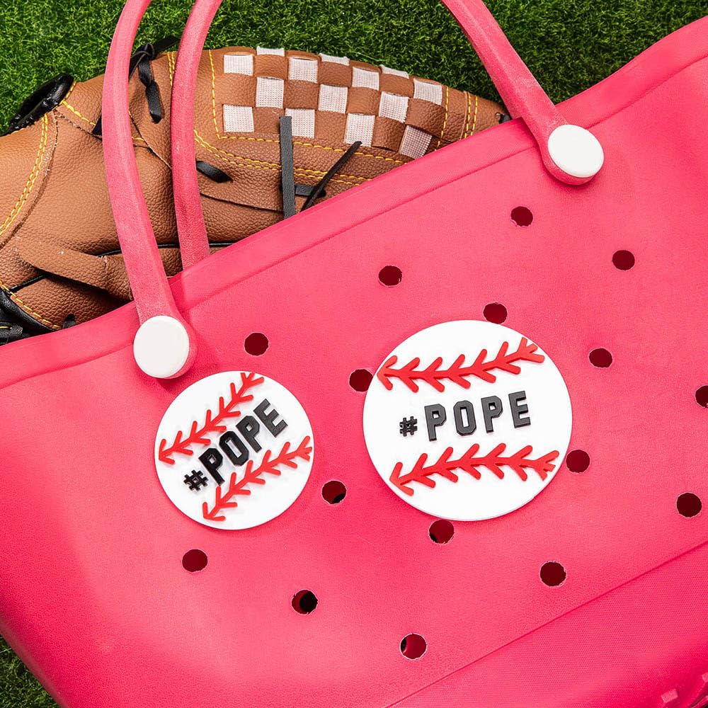 Personalized Acrylic Baseball Football Bag Charms Accessories for Bogg Bag,Soccer&Basketball&Tennis&Cheering&Softball Styles to Choose, Stylish Gifts for Sports Lovers Fans