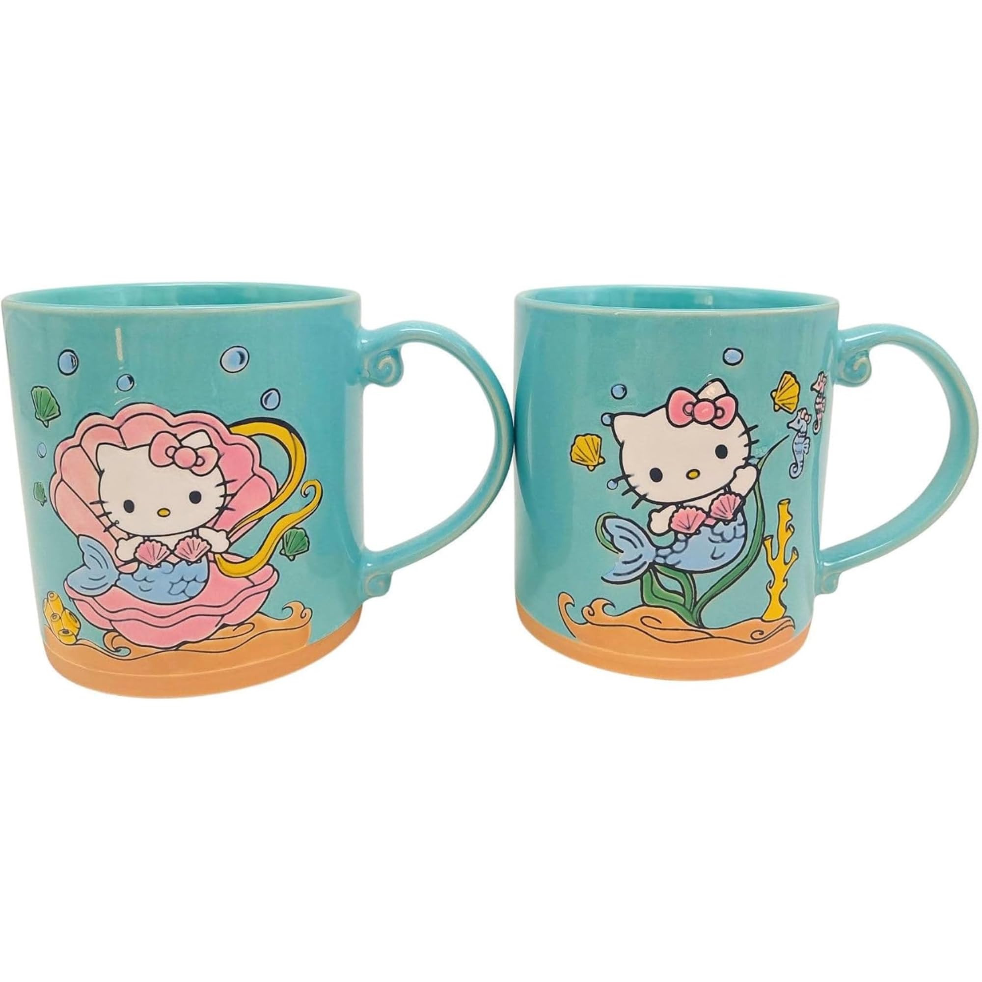 Blue Sky Clayworks Hello Kitty Mermaid Mug Set of 2 ...