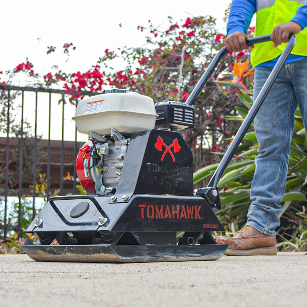 Amazon.com: TOMAHAWK 5.5 HP Honda Vibratory Plate Compactor Tamper 