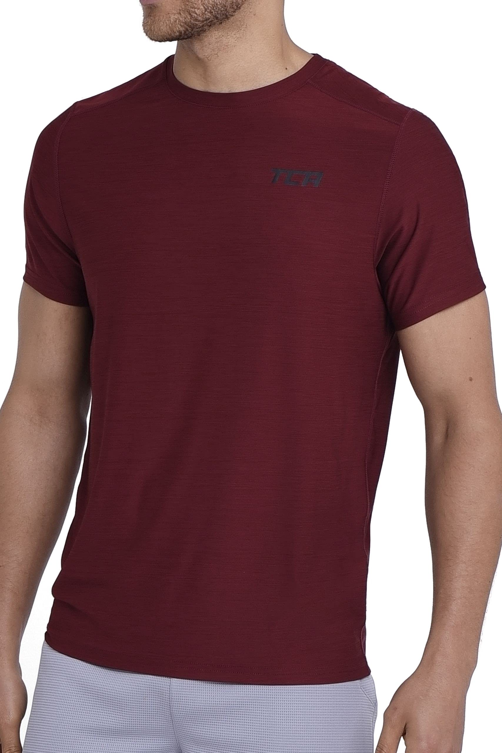 TCA Galaxy Sport Tshirts für Herren Fitness - Kurzarm Fitness Lauf Tshirts - Sport Shirt für Männer - Fitness Sport Herren T-Shirt - Herren Sport Tshirt