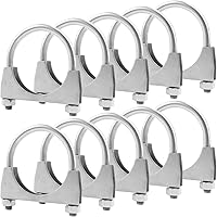 Vista 11 de RP Remarkable Power, Silenciador de perno en U de acero inoxidable/abrazadera de escape (1.5")