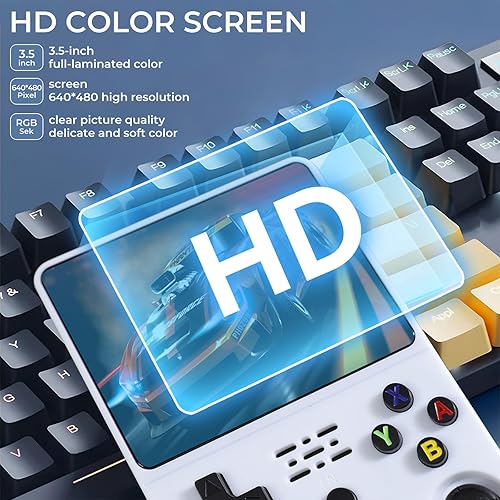 Miniatura 9 de R36s Pro Retro - Consola de juegos portátil, IPS de 3.5 pulgadas, 128 GB precargados con más de 40000 juegos clásicos, consola de juegos portátil,