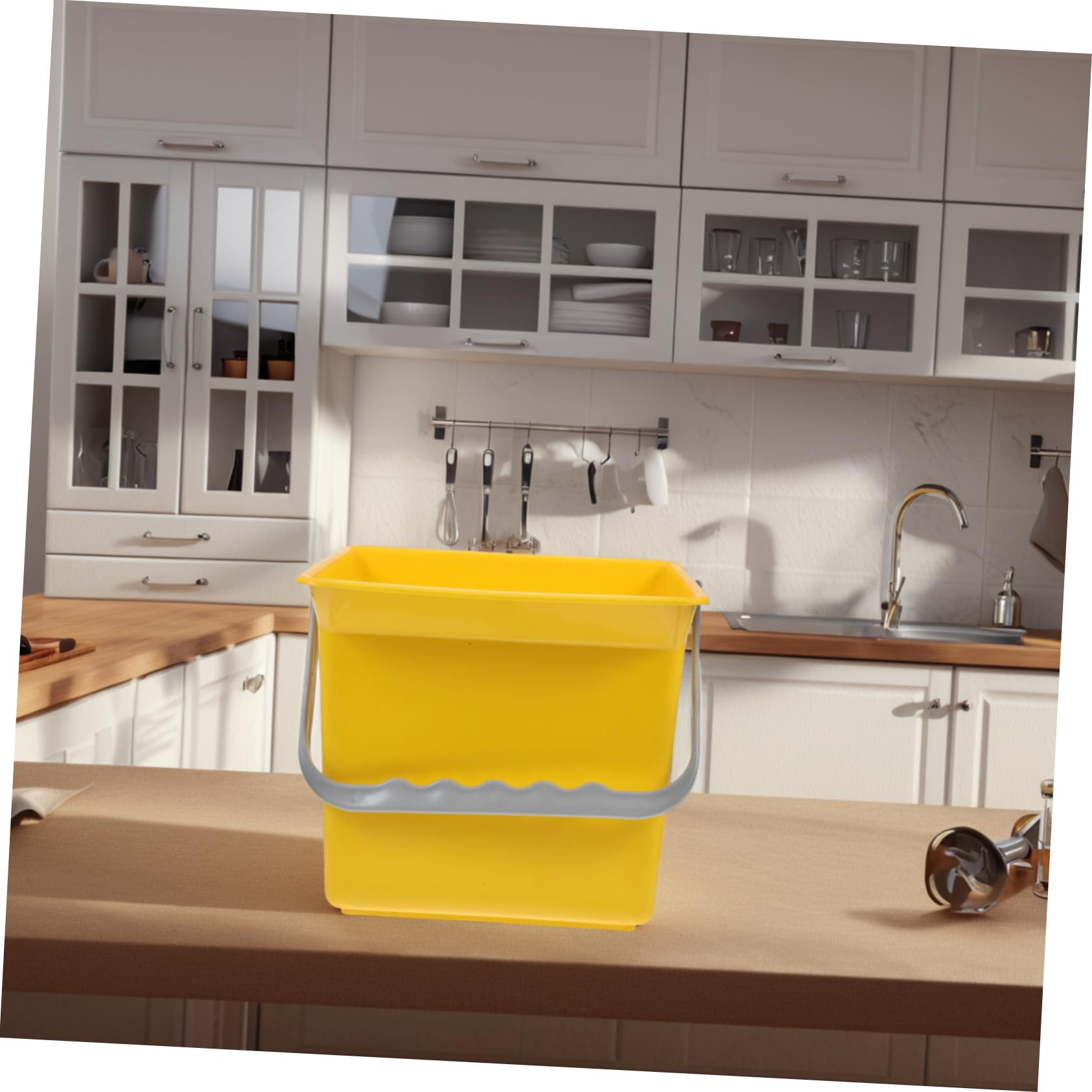 Cubo de Limpieza del Hogar con Asa, 2 L, Plástico, 1 Pieza