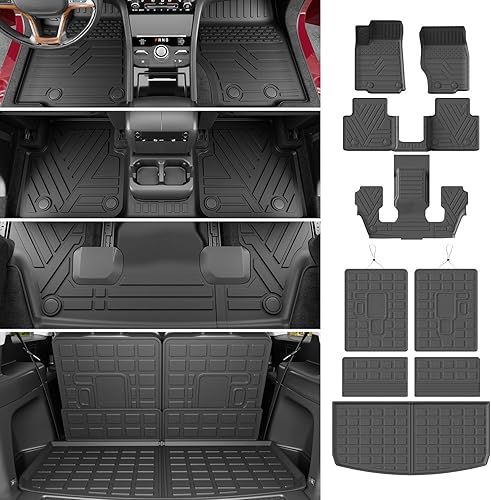 Vista 32 de powoq Tapete de carga compatible con Jeep Grand Cherokee L 2021-2025, revestimiento de carga Overland, revestimiento de carga de elastómero