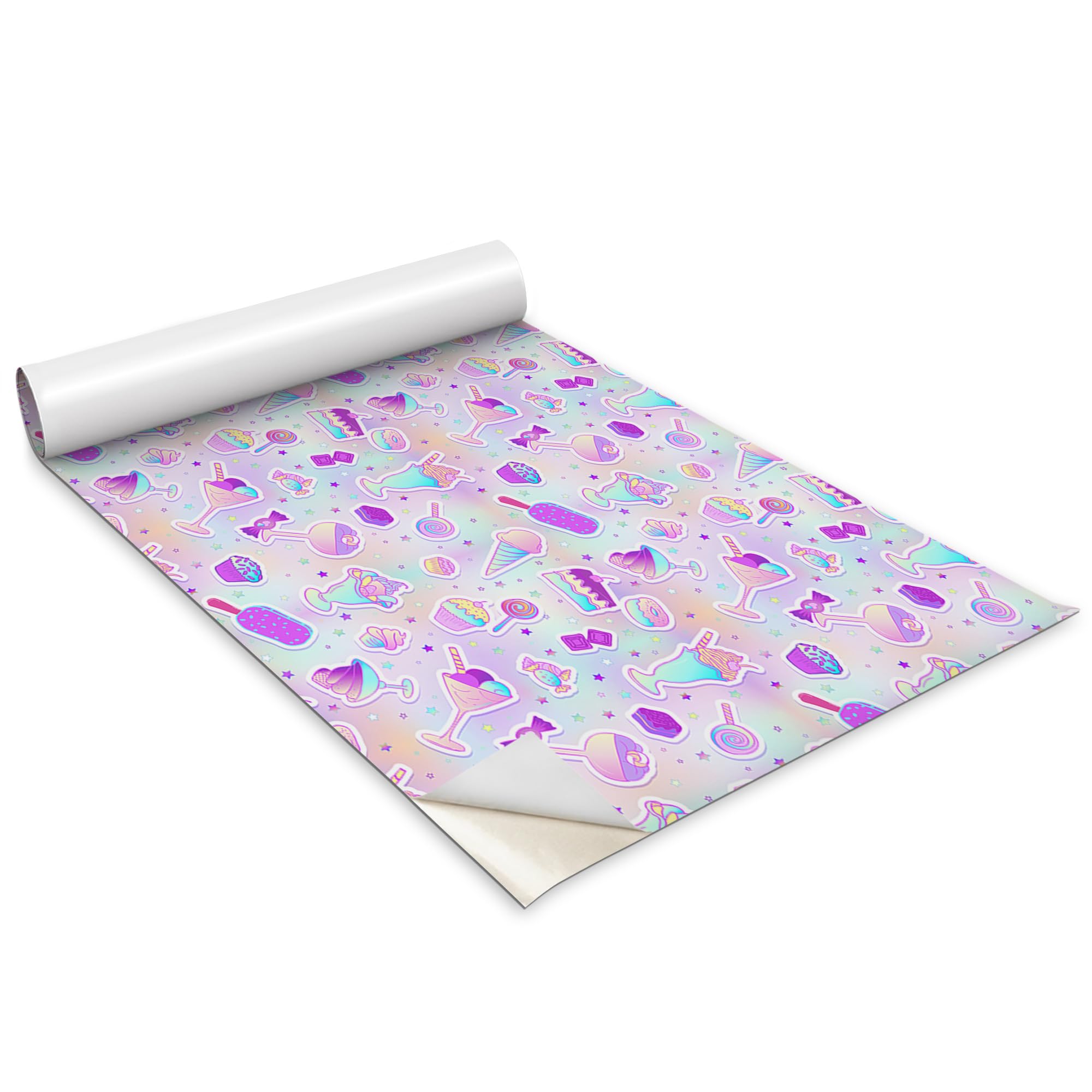 Papier peint cuisine Wallfluent 100x50 cm motif bonbons