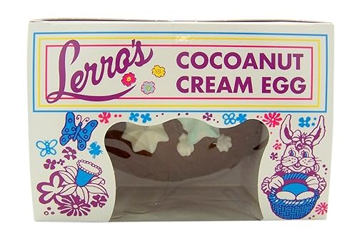 Miniatura 5 de Lerro's - Huevo de Pascua relleno de crema de coco con leche, 16 onzas
