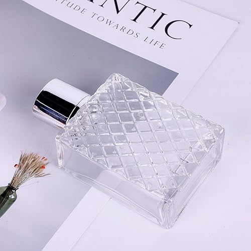 Miniatura 6 de Botellas de cristal del atomizador del perfume de 3.4 fl oz3.4oz, 2pcs botella de perfume vacía recargable atomizador, atomizador portátil del