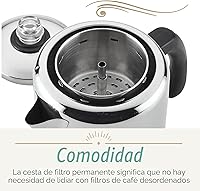 Vista 6 de Farberware 47053 Percolador de café clásico de acero inoxidable Yosemite de 12 tazas, cafetera de 12 tazas, plateado