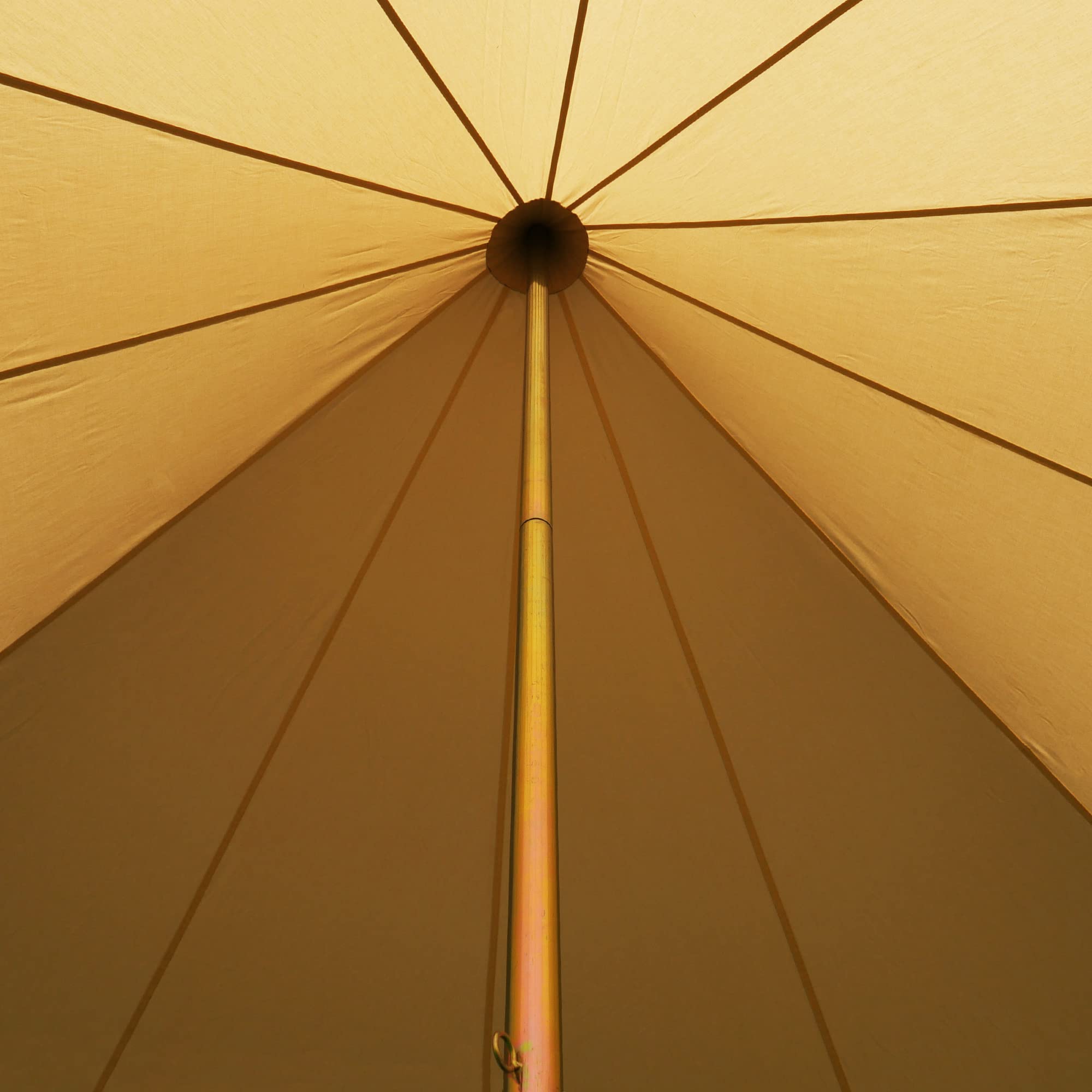 your GEAR Sonora - Sternzelt Ø 10 x 4 m Pavillon Sonnenschutz Atmungsaktiv Baumwollmischgewebe UV-Schutz Wasserdicht Outdoor Eventzelt