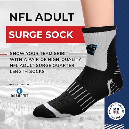 Miniatura 2 de For Bare Feet NFL Performance Quarter Length Socks - Polyester Blend - Men and Woman - Unisex - High-Performance
