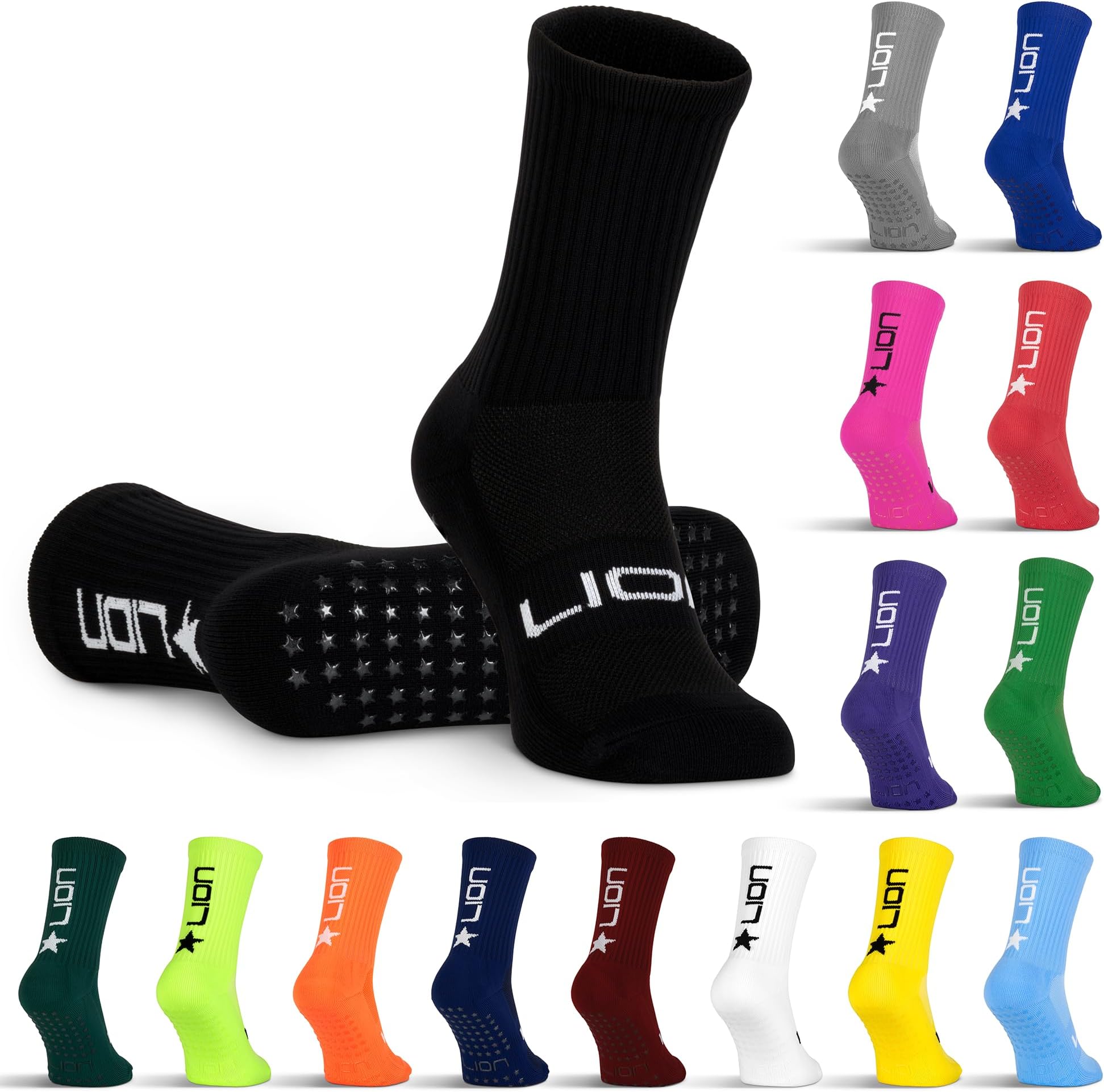 Football Grip Socks For Men/Women/Kids - Variety Of Colours To Match Your Team Kit & Sleeve Socks