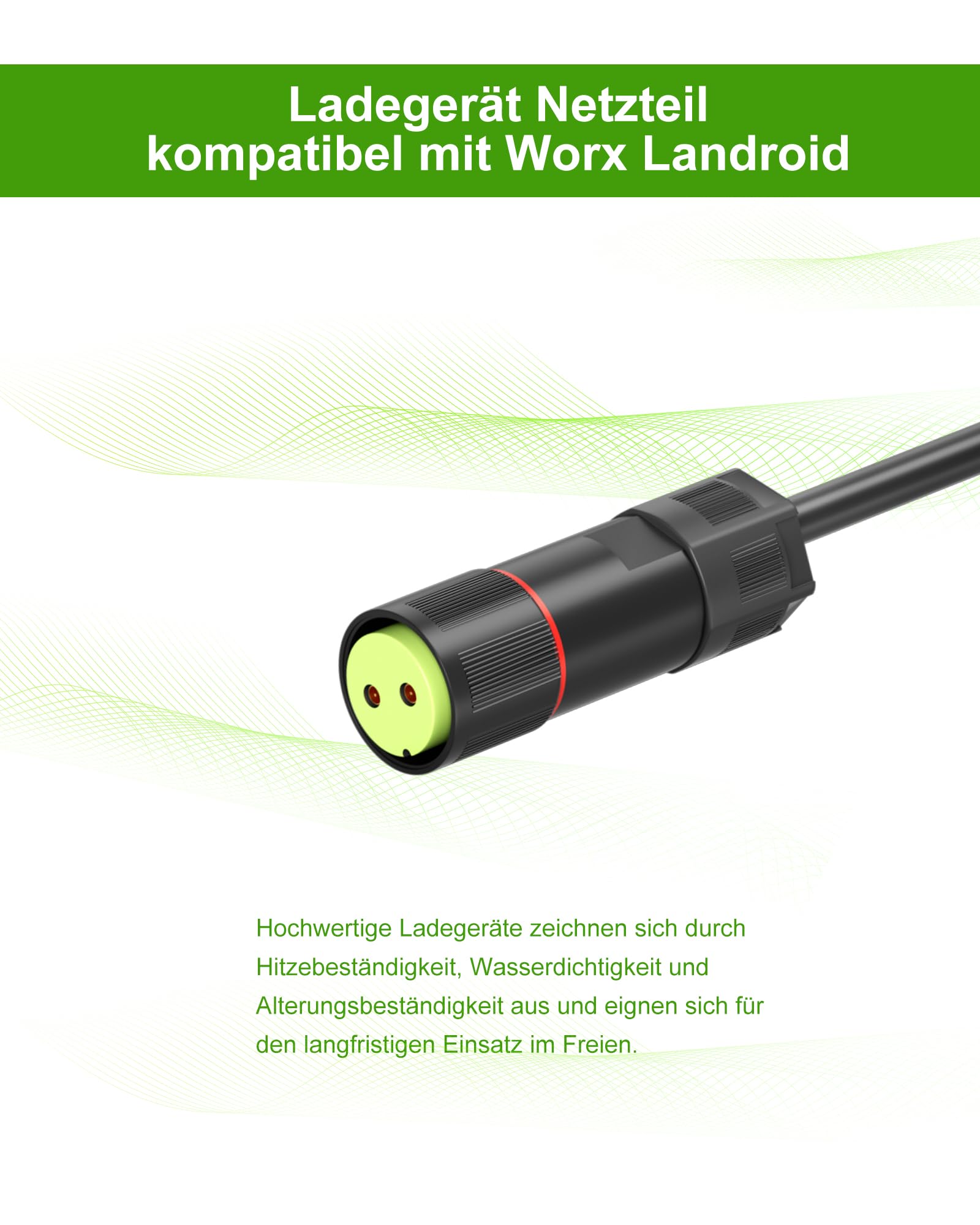Fuente de alimentación de 28 V 1,5 A compatible con Worx Landroid WA3754 WA3716 WG754E WG755E WG757E WG758E M500 M800 M800i robot cortacésped cargador 28 V