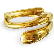 Elegant 18K Gold Plated Stainless Steel Ring Fine Metal-Plated Jewelry with Durable, Scratch-Resistant Design for Daily Wear & Special Occasions