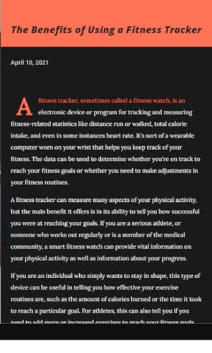 SGUT - Smart Gadgets for Health Tips