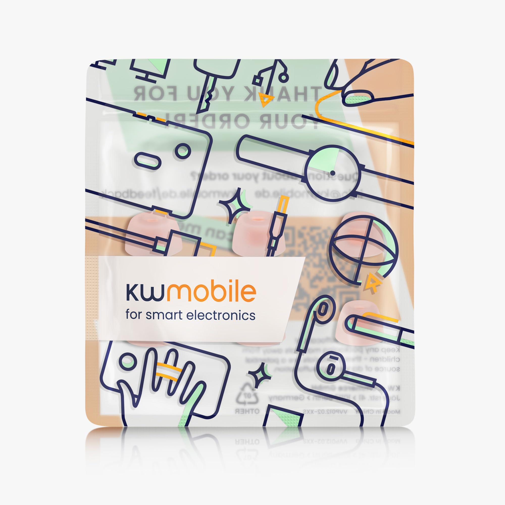 kwmobile 6 x silikonowe nakładki do słuchawek JBL Tune 230 NC TWS / T230NC – wymienne zatyczki do uszu w 3 rozmiarach – końcówki douszne do słuchawek dousznych – akcesoria, wymienne wkładki w kolorze