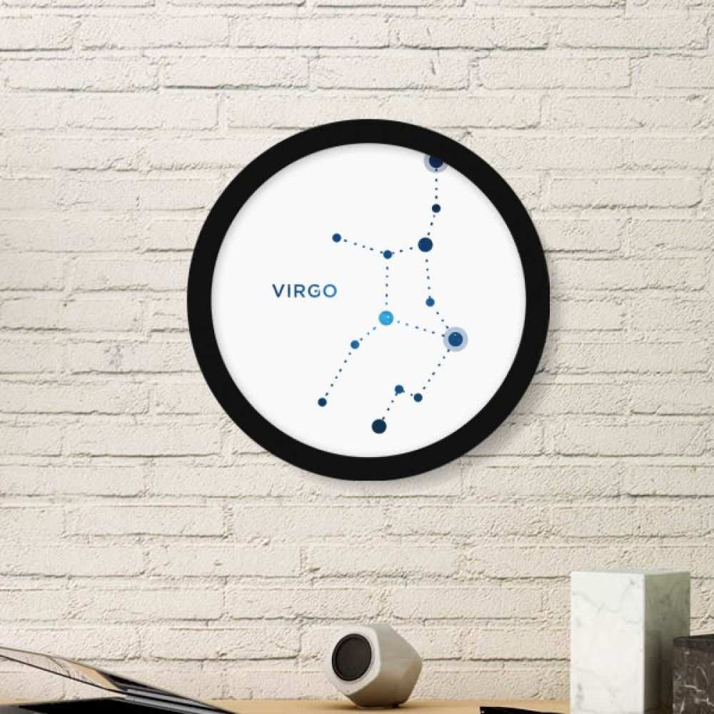 Cadre photo Vierge constellation signe du zodiaque noir medium pour stickers muraux