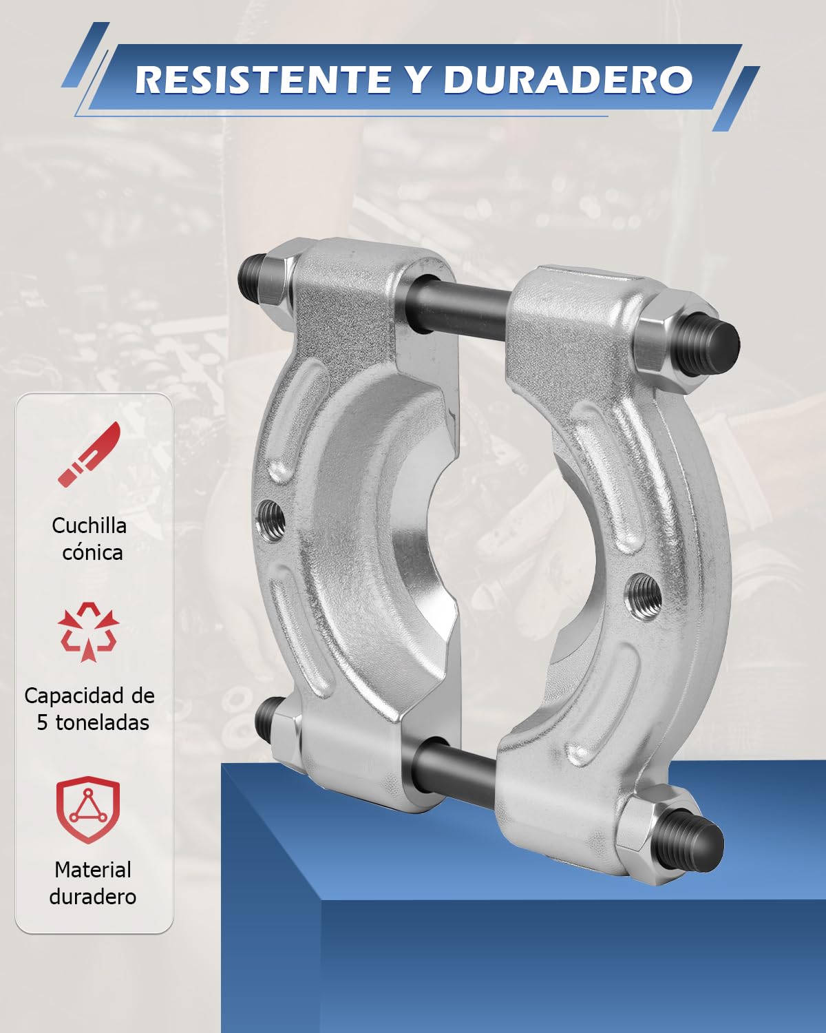 DAYUAN Juego de Separador y Extractor de rodamientos de 5 y 7,6 cm 14 Piezas con Capacidad de 5 toneladas