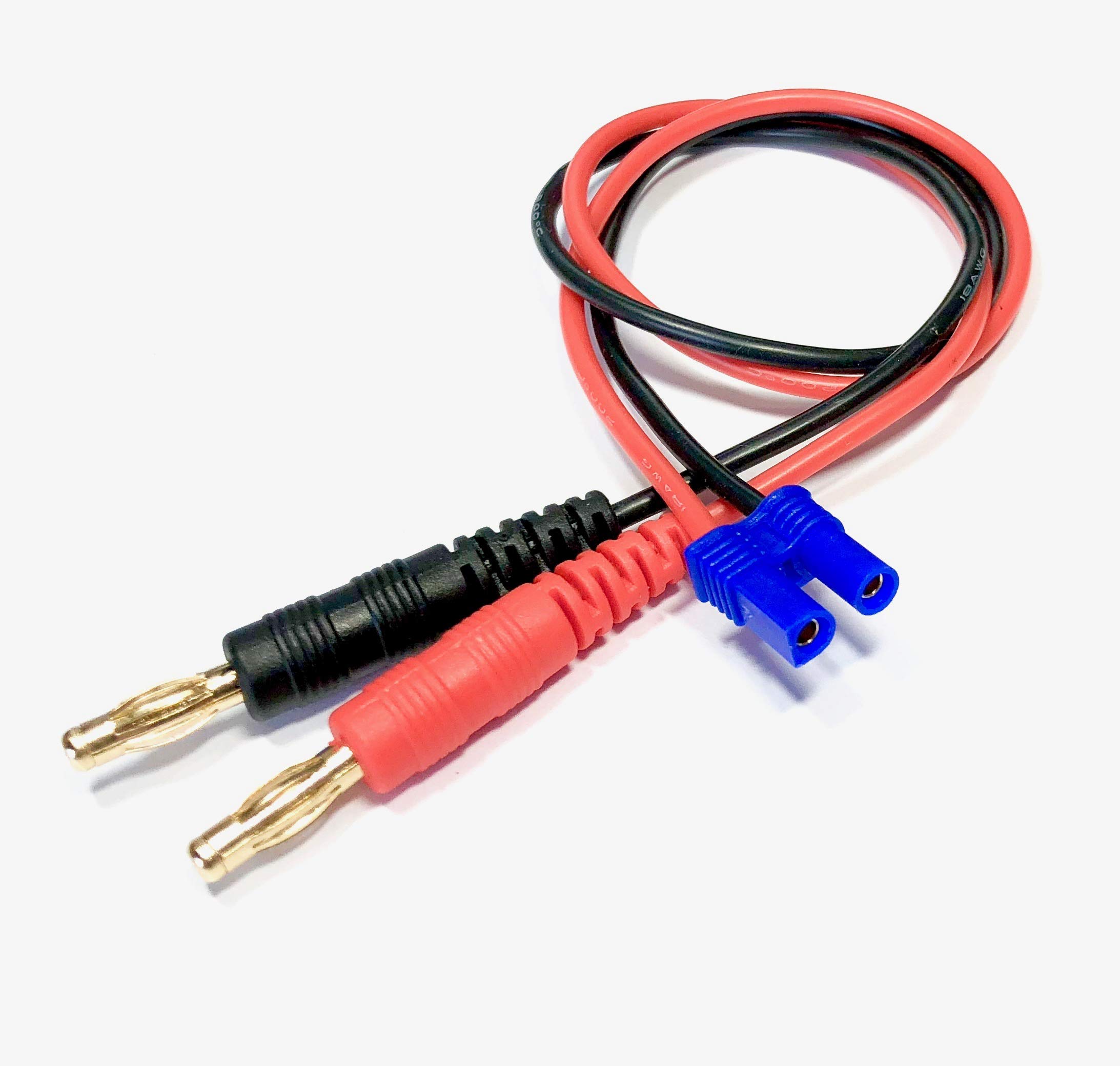 VUNIVERSUM Mr. Stecker Modellbau® Premium Lipo Battery Charging Cable 4 mm Banana Plug to EC2 Female