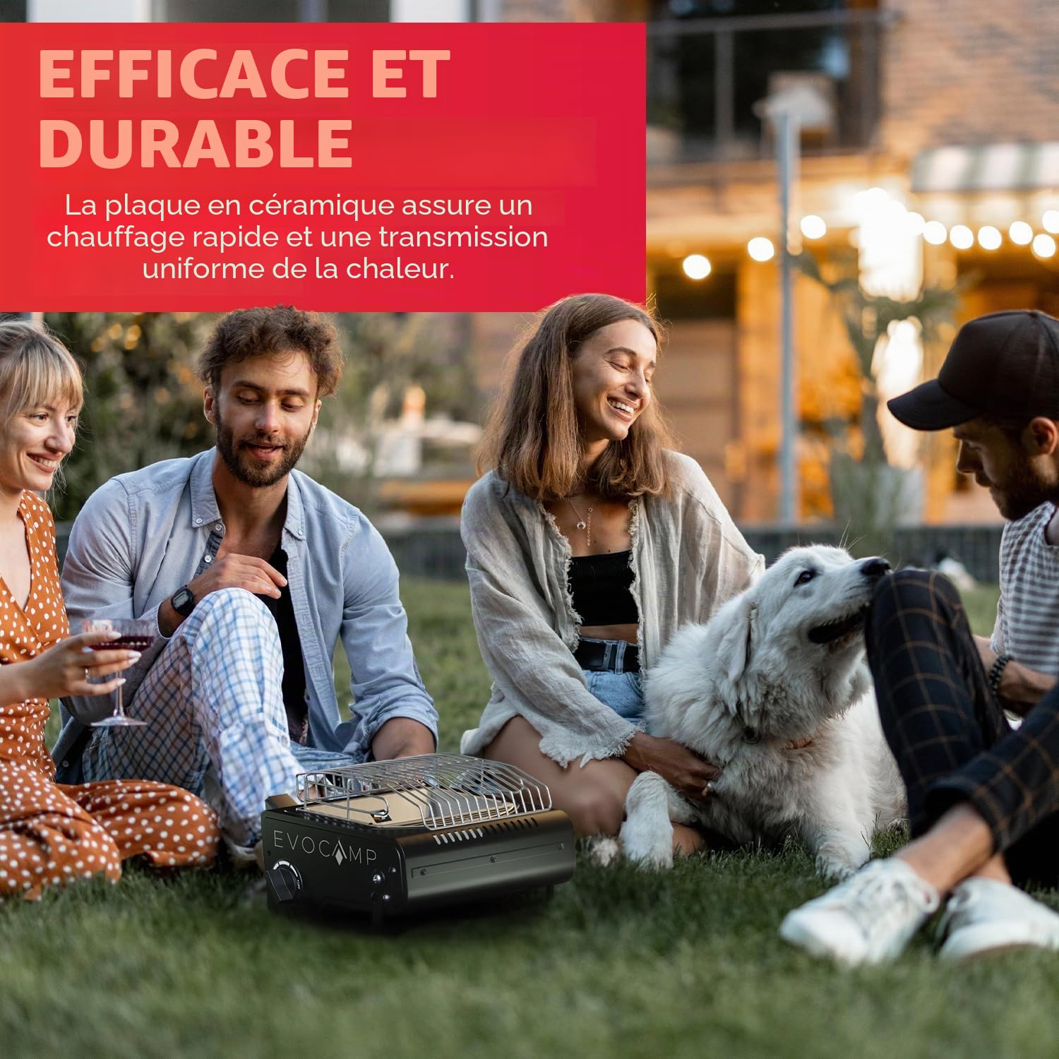 mini Chauffage au gaz portable 1,3 KW pour l'extérieur, mobile chauffage de tente, chauffage de camping sans cartouches de gaz, Noir