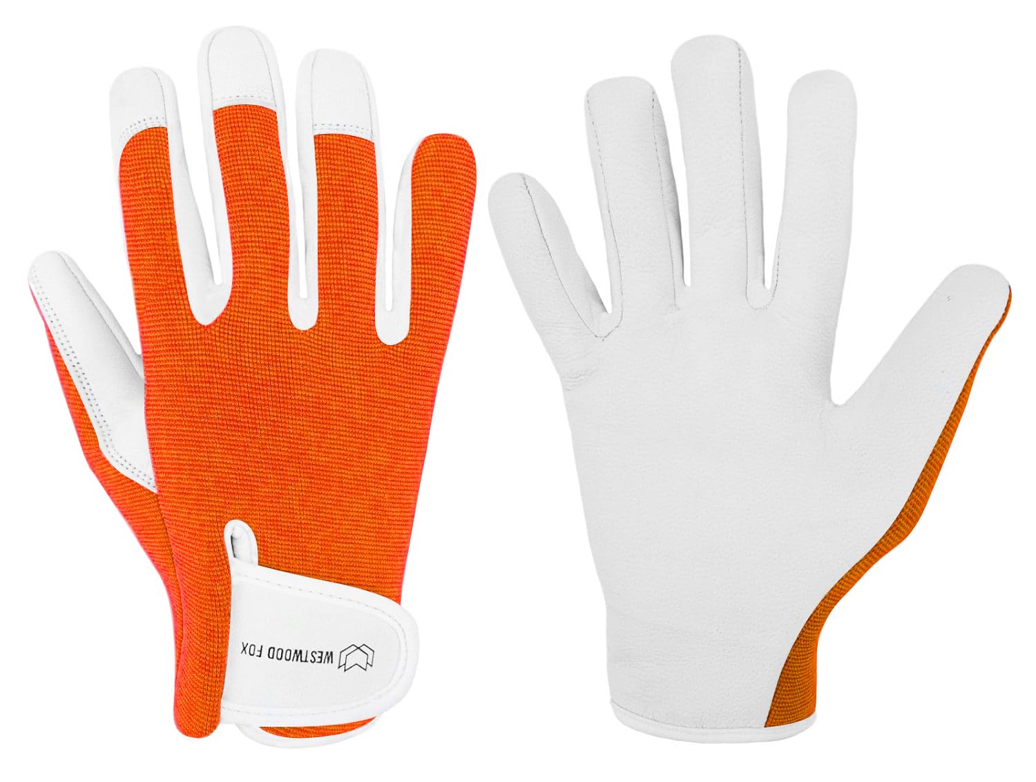WESTWOOD FOX Ladies/Mens Leather Gardening Gloves Thorn Proof Rigger Garden work gloves, Safety Working Gloves