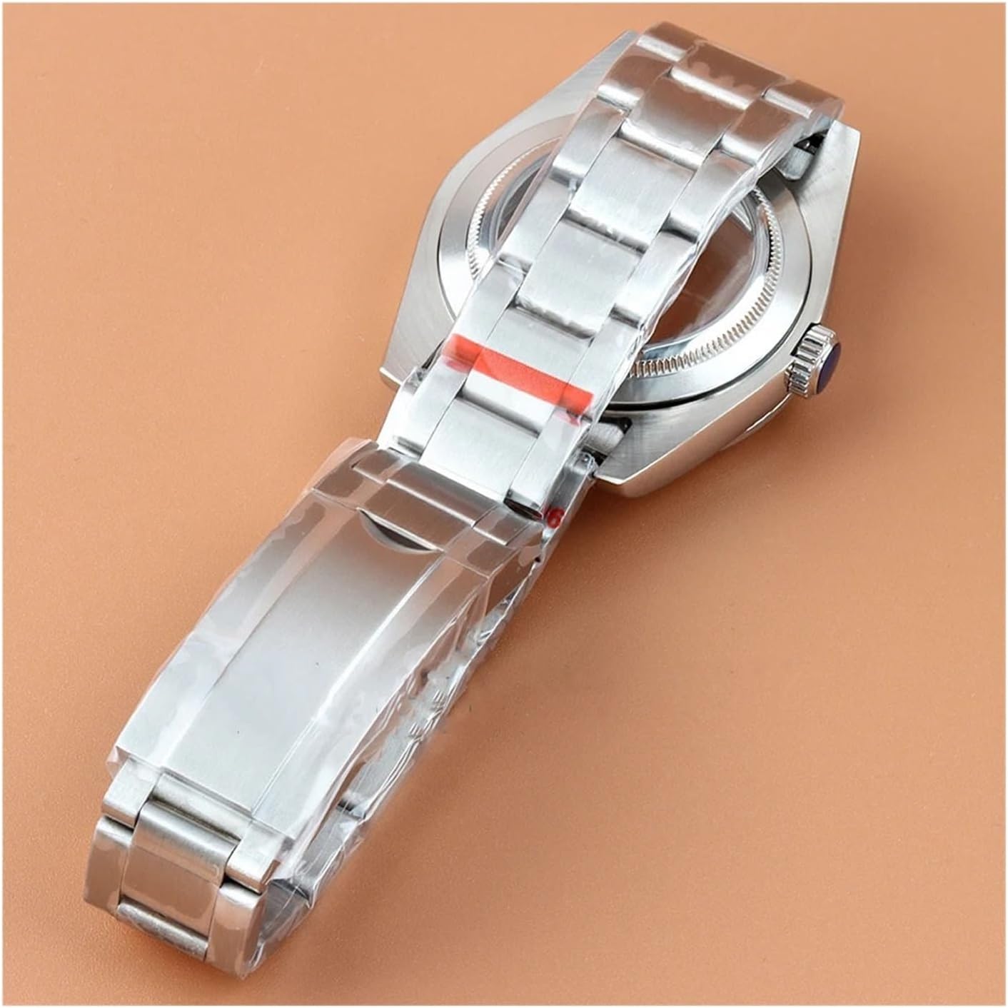 36mm 39mm Sapphire Watch Case Brushed Oyster Strap Compatible NH35 NH36 Movement 28.5mm Dial and Hands Blue Luminous(10-ice Blue dial,36mm)