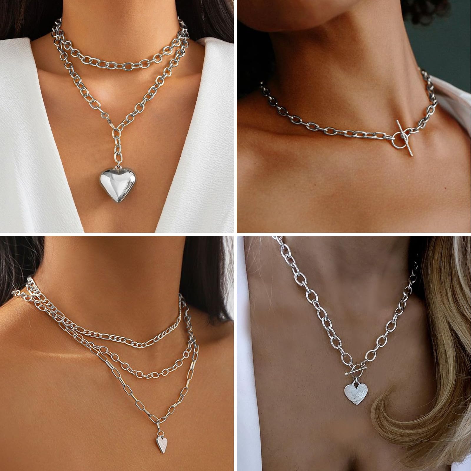 Rotolo di catena rolò in argento da 9,5 m, per la creazione di gioielli fai da te | Cavo in alluminio placcato argento leggero O Link Catene bobina per collana braccialetto