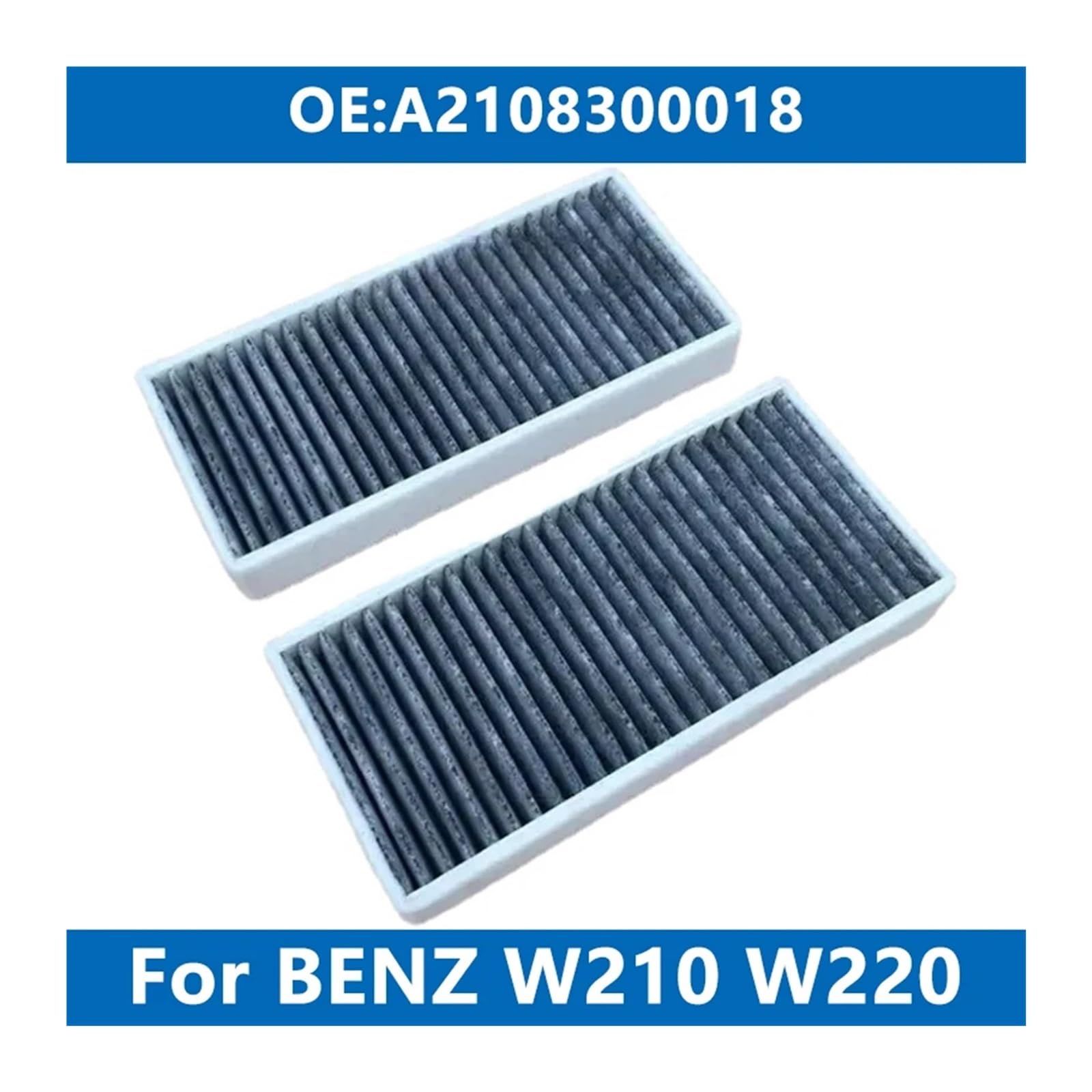CUMBERLAND 2Pcs Cabin Filter Car Air Conditioner Fit For W210 W220 S280 S320 S350 E200 E220 CDI E240 E250 A2108300018 samochód z filtrem kabinowym