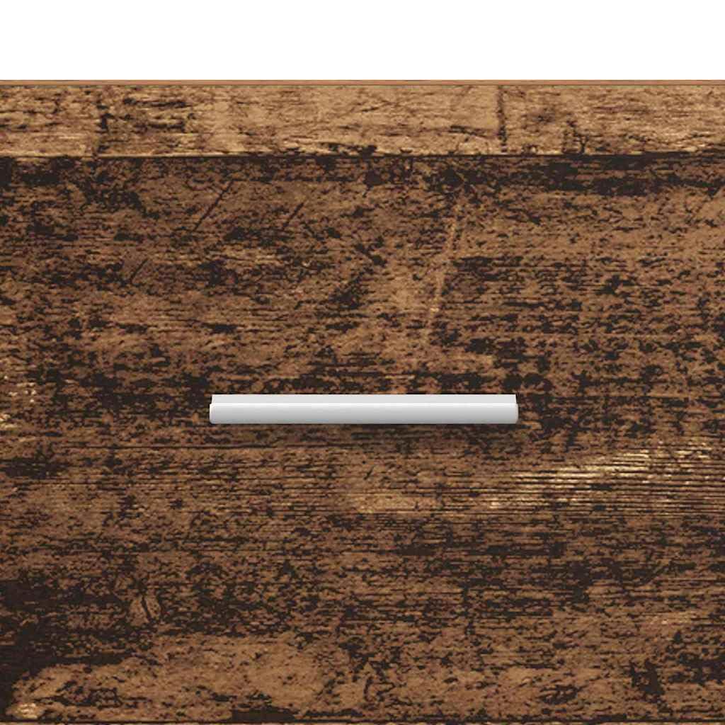 Armadietto da bagno, effetto legno anticato, 100 x 38,5 x 46 cm